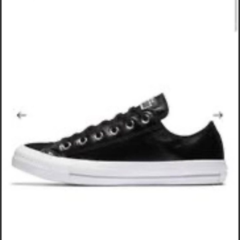 Black patent leather converse